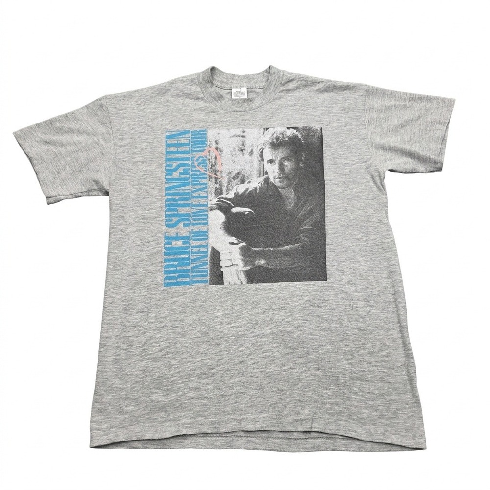 Vintage 1988 Bruce‎ Springsteen Tunnel of Love Express Tour Gray T-Shirt Large